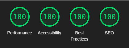 Google Lighthouse 100% mobile speed score performance result screenshot
